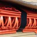 RV Sewer Hose Support, 20FT Heavy-Duty Camper Waste Hose Holder with 9 Foldable Sections, Adjustable & Stable Waste Drainage Support with Strap, Stackable & Weather-Resistant, Orange(Patent Pending)