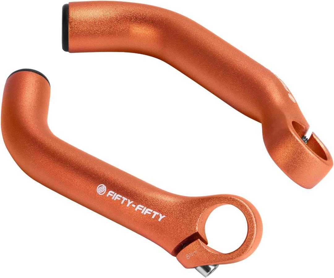 FIFTY-FIFTY Bike Bar Ends, Mountain Bike Handlebar Ends, Aluminium Alloy MTB Bicycle Bar Extender