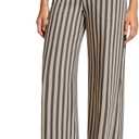 G4Free Wide Leg Pants for Women Loose Yoga Pants with Pockets Petite/Regular/Tall Stretch Casual Lounge Pants (Large, Khaki Stripe)