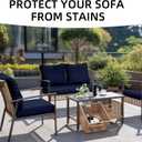 Outdoor Cushion Covers Set,8PCS Patio Furniture Couch Seat Slipcovers, Replacement for Sofa Sectional Chair(CoverOnly)