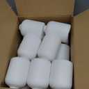 LemonRoad 15 Pack 3.9 Inch White Flower Bud Vases Bulk Floral Vase for Centerpieces Modern Home Decoration Unbreakable for Dry Flowers, Pampas Garss Home Wedding Party Table Decor