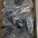 10 Pack Cabinet Knobs Matte Black Drawer Knob Kitchen Hardware - Single Hole Cabinet Knobs Kitchen Cabinet Pulls for Closet Wardrobe Dresser Cupboard