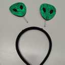 Costume Headwear Alien Headband Plush Material, Halloween Party Supplies, Space Theme, Costume Accessory for Adults and Kids