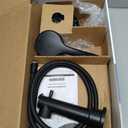 Moen Meena Matte Black Single Handle Modern Shower Faucet Set with Handshower and Tub Spout for Bathtub, Valve Included, 82618BL