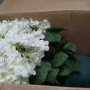 Artificial Hydrangea Bush 20 Inch Potted Faux Hydrangea Plant, UV Resistant Outdoor Hydrangea Artificial Plants for Front Porch, Garden, Patio & Indoor Decor