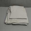 PrinceDeco Primitive Textured Linen 100% Blackout Curtains for Bedroom/Living Room Energy Saving Window Treatment Curtain Drapes, Burlap Fabric with White Thermal Insulated Liner (52 x 96in, Natural)