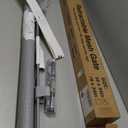 Retractable Baby Gate for Stairs, 55" Wide Mesh Dog Gate Indoor, 34'' Tall Child Gate for Doorways, Hallways, Deck, Indoor Outdoor Pet Baby Safety Essentials for Home, Grey (Gray)