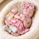 Aori Reborn Baby Dolls - Realistic 20 Inches Real Life Baby Doll with Feeding Kit, Lifelike Newborn Baby Girl Perfect for Kids 3+
