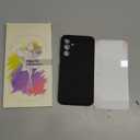 for Samsung Galaxy A16 5G Case, Silicone Phone Case with 1 Screen Protector, Soft Anti-Scratch Microfiber Lining, Full Body Shockproof Slim Cover, Black