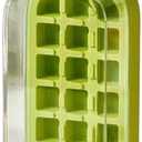 2-in-1 Ice Cube Bottle with Straw – Leak-Proof Dual-Size Ice Tray & Water Bottle (8.54in) – BPA-Free Portable for Gym, Travel, Home – Green