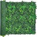 ODTORY Artificial Greenery Wall Panels: 60'' x 120'' UV-Anti Faux Greennery Grass Wall Privacy Backdrop Fence Screen for Garden Fence Covering Privacy, Outdoor Indoor Home Decor