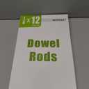 HOPELF 100PCS Dowel Rods - 1/4 x 12 Inch Bamboo Sticks - for Crafts, Cake Dowels and DIYers