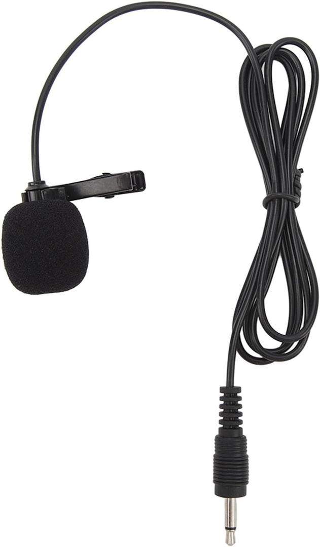 Lavalier Microphone,Noise Cancelling Clip On Lapel Microphone,3.5mm Jack for Phone PC Laptop DSLR Camera Recording Interview, Podcast, Voice Dictation