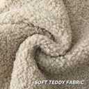FUTEI Beige Throw Pillow Covers 18x18 Inch Set of 2,Furry Faux Fur Teddy Boucle Textured Cushion Covers,Soft Fluffy Decorative Pillow Case,Home Decor for Couch Bed Living Room Office Car