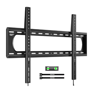 monTEK Heavy Duty Fixed TV Wall Mount Bracket for 60120" Flat & Curved TVs up to 300lbs, 4 Load Tested, Ultra Slim 1.3" Low Profile, Max VESA 900x600, Quick-Release Lock, Fits 16"/18"/24" Wood Studs