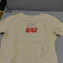 Pink Bow Cherries Shirt Women: Coquette Tops Clean Girl Aesthetic Shirts Casual Summer Short Sleeve Tshirt, Small