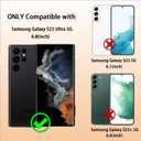 XDesign [2+2 Pack Galaxy S23 Ultra Screen Protector, 9H Tempered Glass Scratch Resistant, Ultrasonic Fingerprint Support, For Samsung Galaxy S23 Ultra 5G 6.8 Inch Glass Screen Protector
