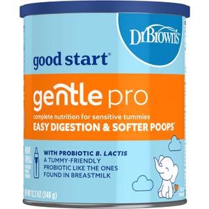 Good Start | Dr. Brown's Gentle Pro, Baby Formula Powder, For Sensitive Tummies, Easy Digestion and Softer Poops, Infant Formula with Probiotics, DHA, Non-GMO, BBD 12APR2026