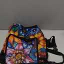 Boho Floral Blossoms Trunk Organizer Car Women Large Capacity Hanging Car Organizer Collapsible Cargo Bag,Easy to Install