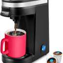 CHULUX Single Serve Coffee Maker for K Capsule, Mini Single One Cup Coffee Machine, Perfect for Small Space, Black