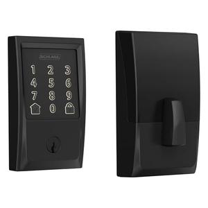Schlage Encode Smart WiFi Deadbolt Lock for Front Door - Keyless Entry with App or Touchscreen - Works with Alexa, Hey Google, & Airbnb - Create Codes for Guests - Matte Black
