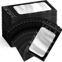 Funfery 300 Pack Smell Proof Resealable Bags for Food Storage,Mylar Clear Bags 4.7x7.9 Black Packaging Bag- Edibles,Odorless Scent Proof Bag for Cookies, Zip Foil Pouch for Small Business