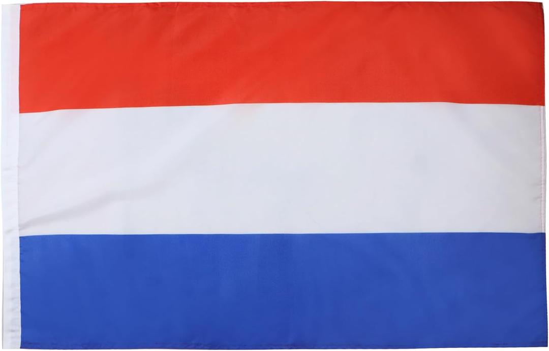 Netherlands Flag 2' x 3' for a pole - Dutch flags 90 x 60 cm - Banner 2x3 ft with hole light polyester - AZ FLAG