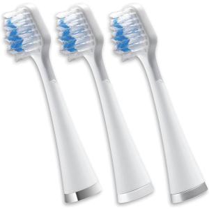 Waterpik Triple Sonic Tooth Brush Heads Replacement, Complete Care, STRB-3WW, 3 Count (Pack of 1), White