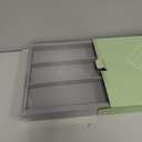 ROYAL CRAFT WOOD Luxury Bamboo Kitchen Drawer Organizer - Silverware Organizer - Utensil Holder and Cutlery Tray with Grooved Drawer Dividers for Flatware and Kitchen Utensils (9 Slot, Gray)