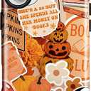 SOGCASE Girls Cute Case for iPhone 16 Pro Max, Pumpkins Flowers Women Phone Cases | Dual-Layer Shockproof Protection