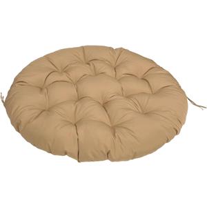 Papasan Chair Cushion,Outdoor Waterproof Cloth Hammock Chair Pillow PadRound Cushion for Wicker Chair,Garden Swing Cushion Replacement(Size:Round 36",Color:Khaki)