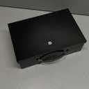 KYODOLED Fireproof Document Box with Key Lock, Small Lock Boxes for Personal Items, Fire and Water Resistance, Fireproof Safe Box for Documents, Jewelry, Passport, Cash, 12.6'' x 8.3'' x 4.3'' Black