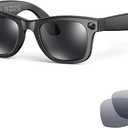 AI Smart Glasses for Men Women,8MP 2K HD Camera Glasses,AI Voice Control,AI Photo Recognition,Real-Time Translation,Smart Sunglasses with Bluetooth Call,IP67 Waterproof for Driving,Outdoor,+2 Lenses.