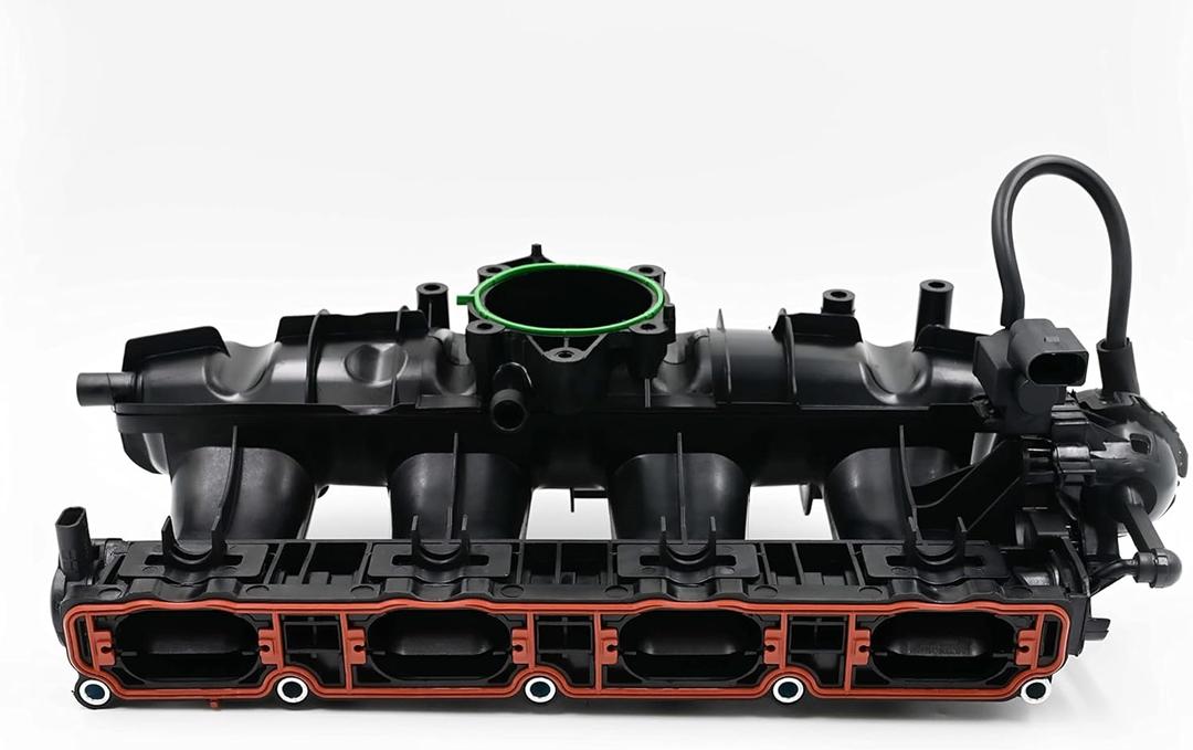 Upper Intake Manifold Fit for Select 2.0L Gas Engine Audi A3/Q3/TT, VW VOLKSWAGEN Beetle/CC/Eos/GTI/Jetta/Passat/Tiguan (w/ sensor & valve)
