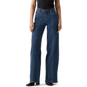Levi's Women's 318 Shaping Wide-Leg Jeans (Blue, L) 34"