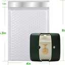 Bubble Mailers 4x8 inches 500pcs Padded Envelopes Mailers Sealing Shipping Bags for Small Business, Shipping Envelopes with Self Sealing, Waterproof and TearProof