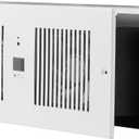 VEVOR Room to Room Fan, Intake & Exhaust Dual Airflow Through-the-Wall Fan with Remote & Temperature Control, 300 CFM 10-Speed Ventilation Quiet In-Wall Vent for Living, Laundry Room Indoor, 5.8 inch x 13.8 inch, 300 CFM