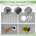 Cabilock Absorbent Stone Dish Drying Mat 23X15 Inch Gray Kitchen Counter Drying Tray for Dishes Cups Utensils Quick Water Absorption