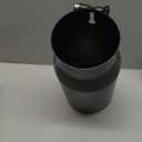 Vurkcy 4 inch Inlet Exhaust Tip, 5" Outlet 12" Overall Length Stainless Steel Exhaust Tail Pipe, Bolt-On, Rolled Edge, Slant Sleek Angle Cut, Polished Tailpipe, Black