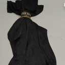 Uaussi 10 Pairs Mens Ultra Thin Dress Socks Silk Sheer Business Socks Soft Nylon Work Trouser Sox Mid Calf (One Size, Black)