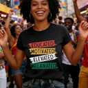 Black History Month Shirt Juneteenth Shirts Women African American Pride Celebration Blouse Graphic Tee Tops (Black, S)