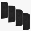 5Pack Soft Glasses Case, Portable Cloth Eyeglass Case Soft Sunglasses Pouch Travel Sunglasses Case for Women Men Protective Reading Glasses Case (Black) One Green