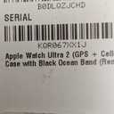 Apple Watch Ultra 2 (GPS + Cellular, 49MM) - Black Titanium Case with Black Ocean Band