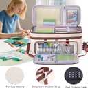 AMOIGEE Expandable Double-Layer Carrying Case for Cricutt Maker 4, Maker 3, Explore 4, Explore 3, Explore Air 2, Silhouete Cameo 3 & 4, Padded Storage Bag for Cutting Mat,Tools,Accessories&Suppliers