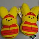 2 x PEEPS Firefighter Bunny Plush | Yellow Peeps Bunny Stuffed Animal with Firefighter Outfit & Hat (Collector’s Easter Plush Toy)