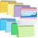Tecmisse 400PCS Index Cards 4x6, Spiral Ruled Colorful Flash Cards with Waterproof Covers Note Cards 8 Colors for Memory Learning To Do List School Office