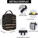 American Flag With Desert Camouflage Insulated Lunch Bag - Reusable Lunch Box - Portable Lunch Tote For Women Men And Kids