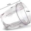 Replacement Parts Cups Accessory Compatible with Original Magic Bullet 250W MB1001 Blender (2 12oz cups)