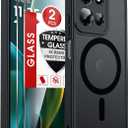 LeYi for Motorola Moto G-2026 Phone Case: Moto G Play 2026/2025 Case with [2 Packs] Screen Protector, [Magnet Fit] Raised Camera Guard, Matte Translucent Slim para Moto G 2026/2025 Case, Black