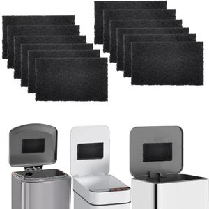 Universal Compost bin Carbon Odor Filter, Activated Odor Control Charcoal Filter for Trash Cans, Compost Buckets, Countertops, and Recycle Bins(12)